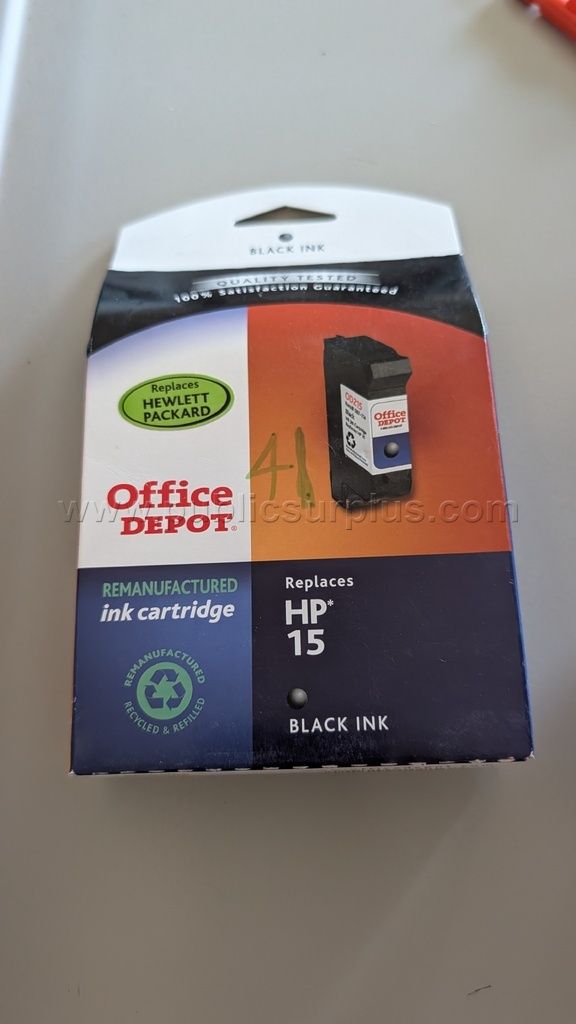 Office Depot/HP Ink Cartridge 15 - BLACK — photo 1