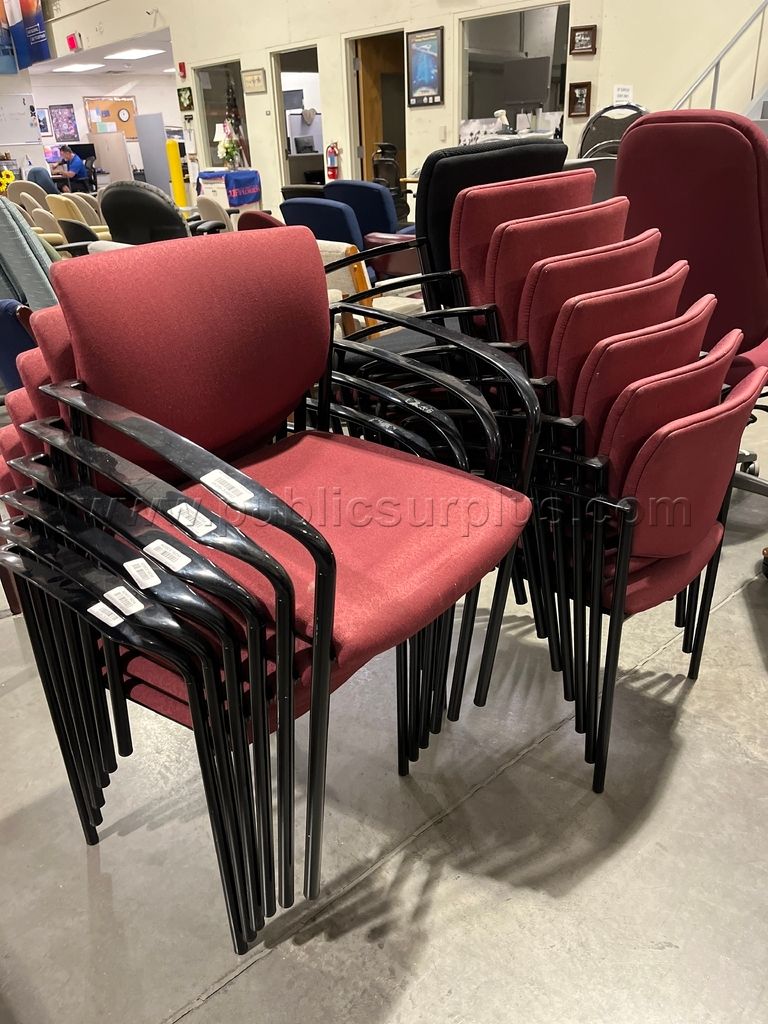 Stackable Upholstered Guest Chairs (Lot of 14) -811-104-ZW — photo 1