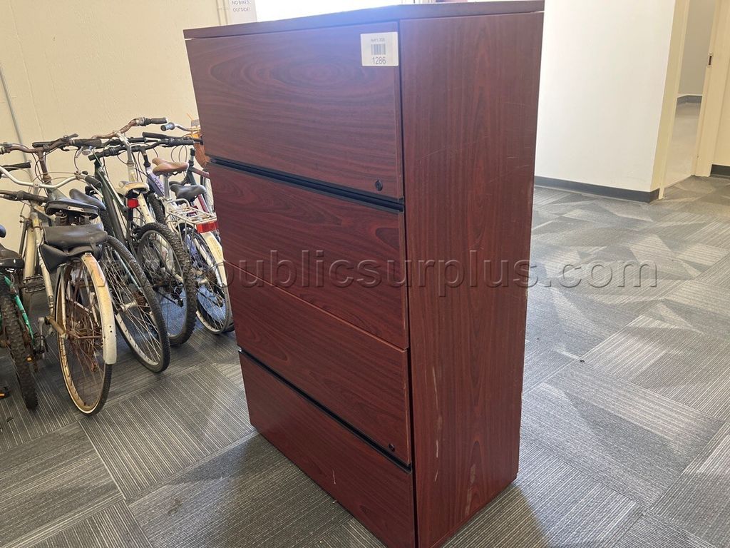 Wood Filing Cabinet — photo 1
