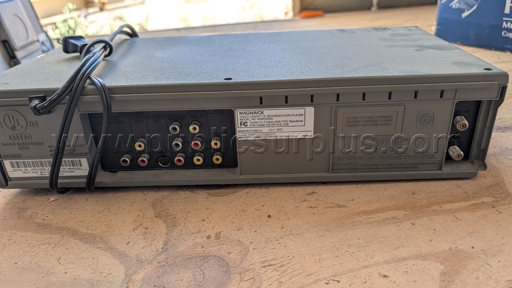 Maganvox DVD/VCR Player MWD2205 — photo 1