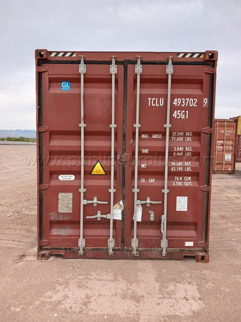 (1) 40' Storage Container - Used #TCLU 493702 — photo 1