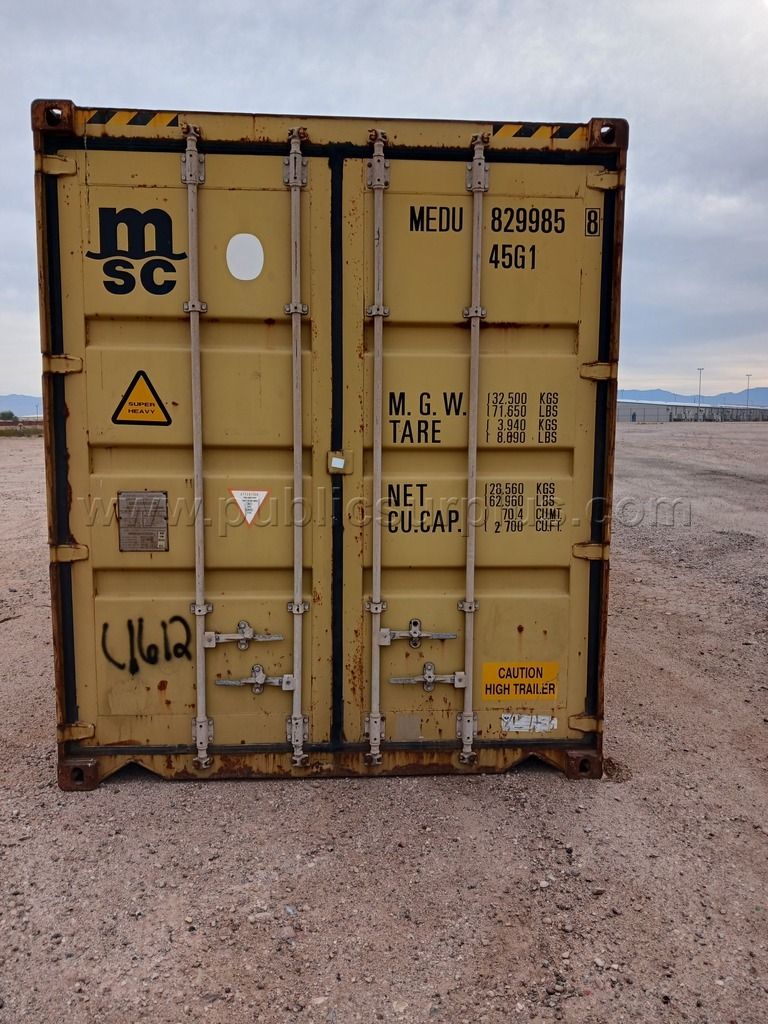 (1) 40' Storage Container - Used #MEDU 829985 — photo 1