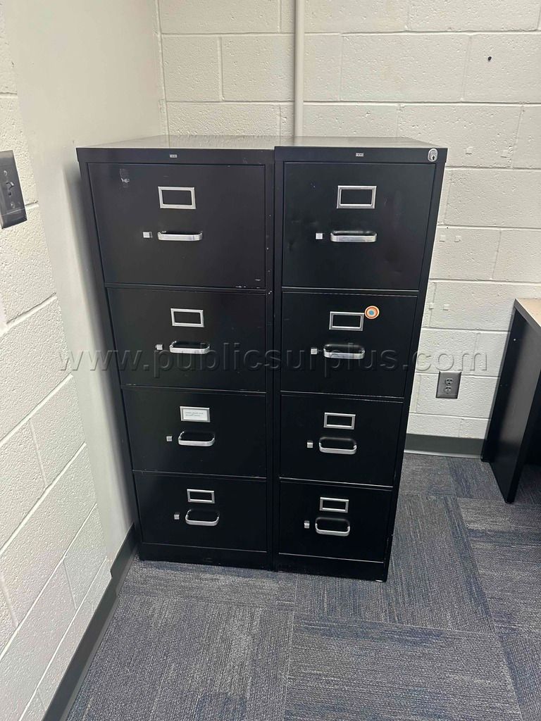 Set of Two Four Drawer Filing Cabinets — photo 1