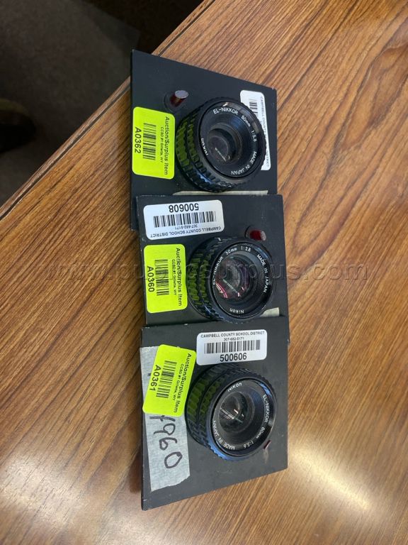 Nikon Camera Lens, 500608, A0360, 500606, A0361, 500607, A0362 — photo 1