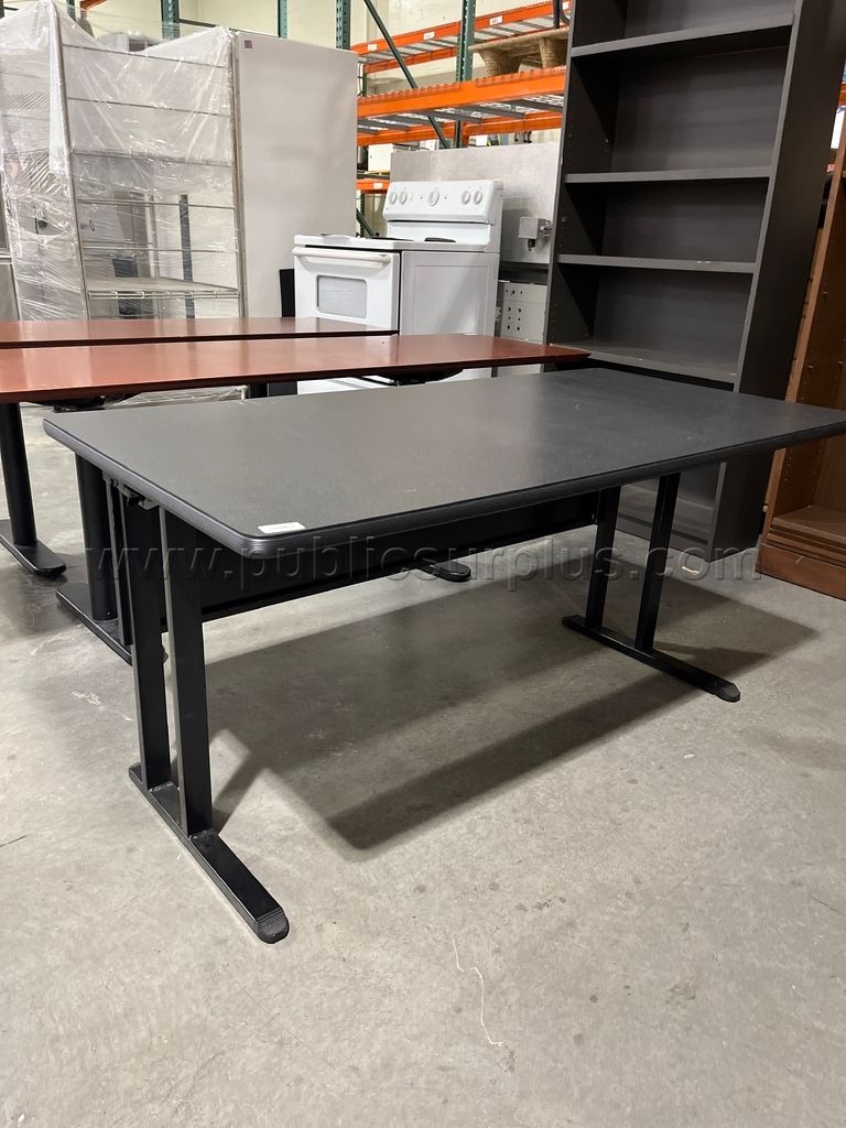 Office Desk - Black Laminate Top-811-104-ZW — photo 1