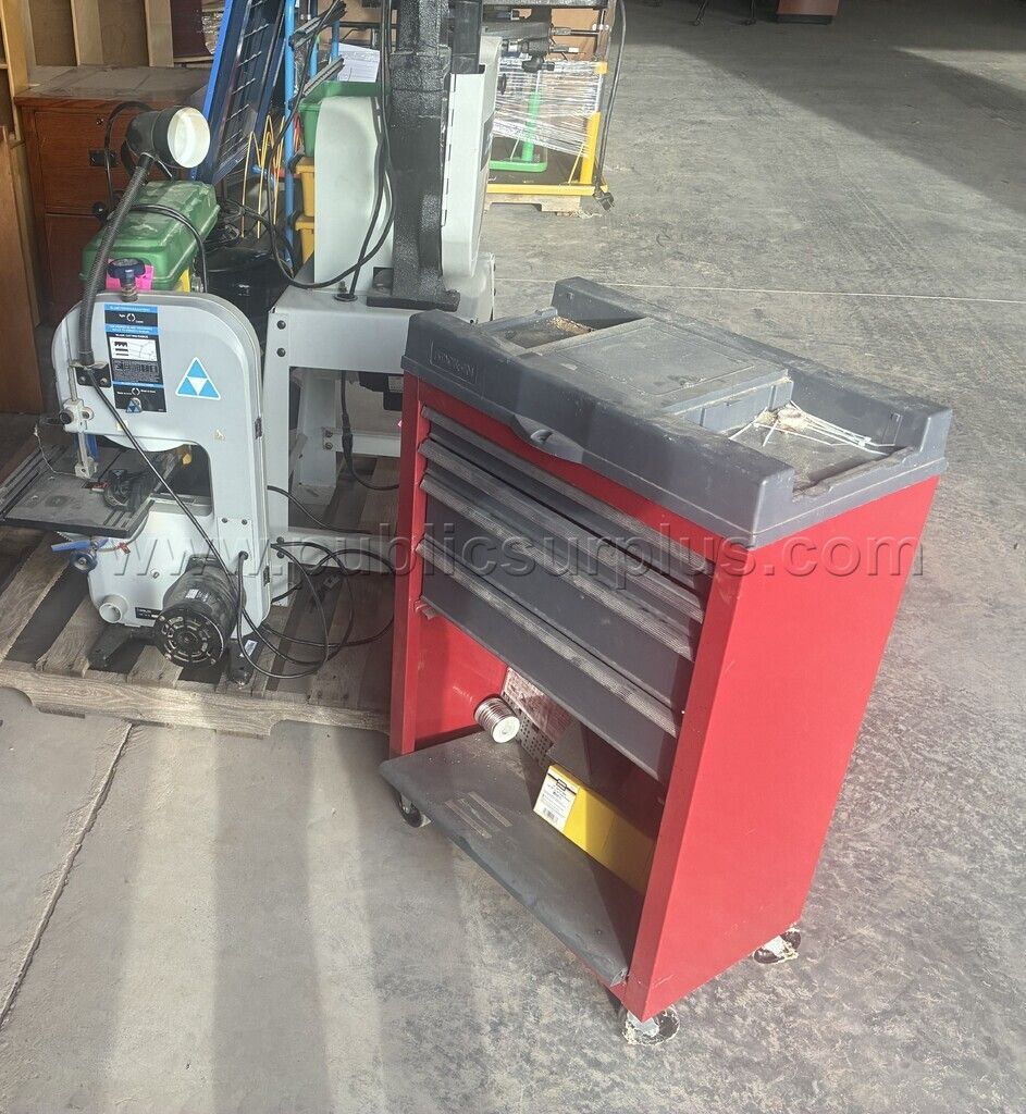 1 Air Compressor,1 tool storage,1 Drill Press,2 Delta Saw — photo 1