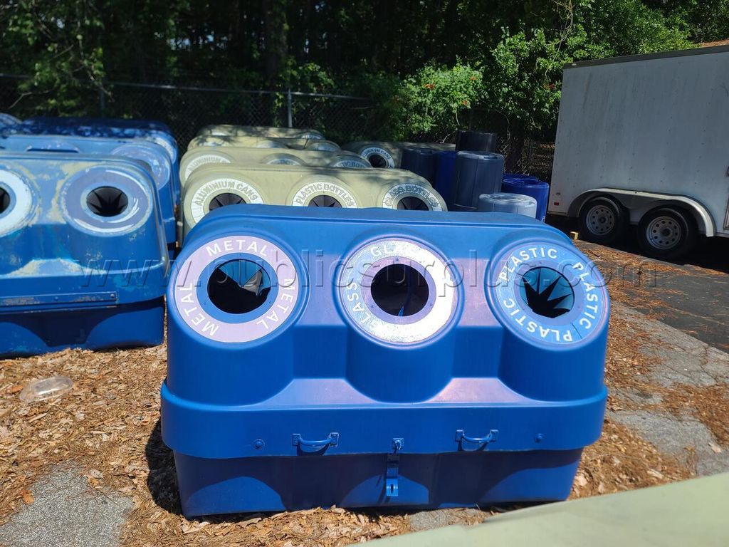 Commercial Multi-Stream Recycling Station (Plastic / Metal / Paper) — photo 1