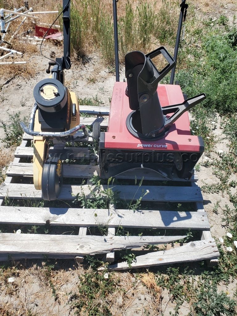 Snow Blower and walk behind Concrete Saw — photo 1
