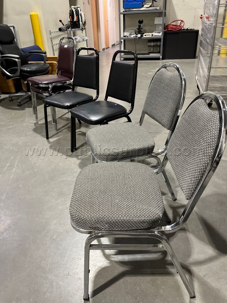 Stackable Upholstered Guest Chairs (Lot of 6) -811-104-ZW — photo 1