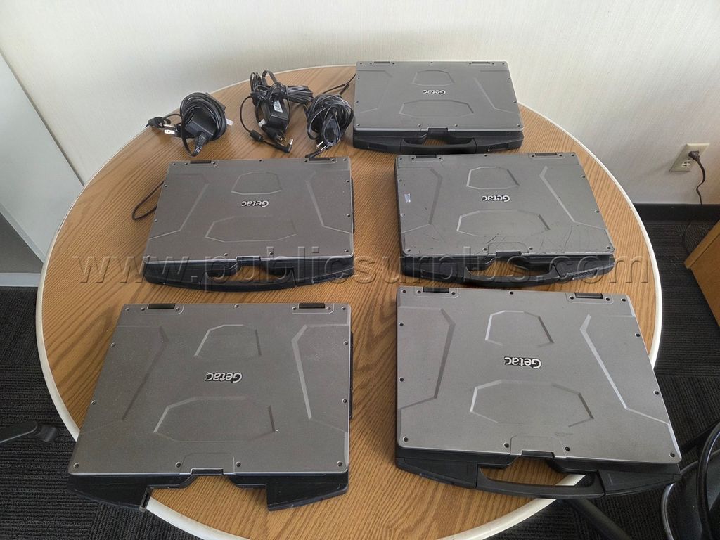 (5) Getac S410 Laptops with (3) Power Supplies - photo 1