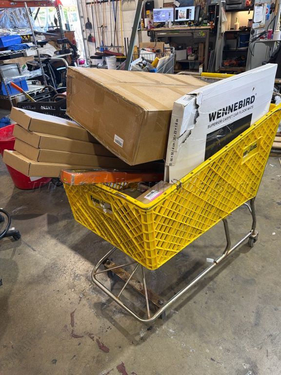 Cart of Misc. Auto Parts/Accessories - Y — photo 1