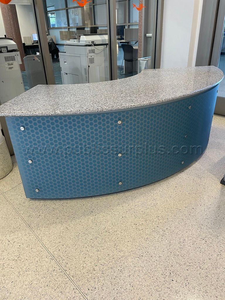 Reception Desk and 3 Filing Cabinets for auction — photo 1