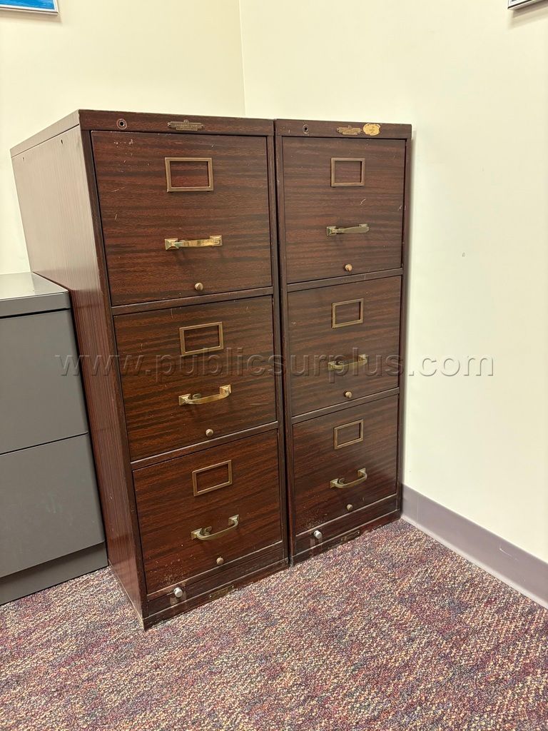 Two Remington Rand Aristocraft Filing Cabinets for auction — photo 1
