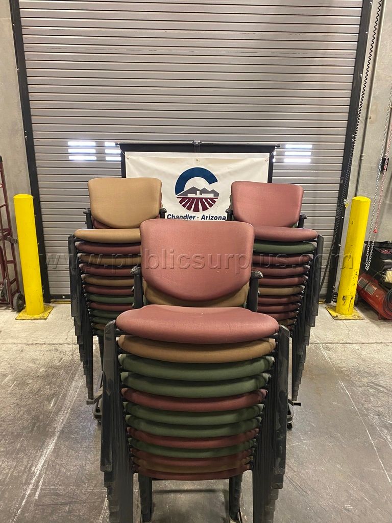 LOT OF Haworth Improv Seating Chairs (36 chairs & 3 dolly rolling carts) NO SHIP - photo 1