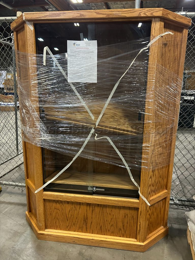 Cabinet Locking Glass Corner Unit β photo 1
