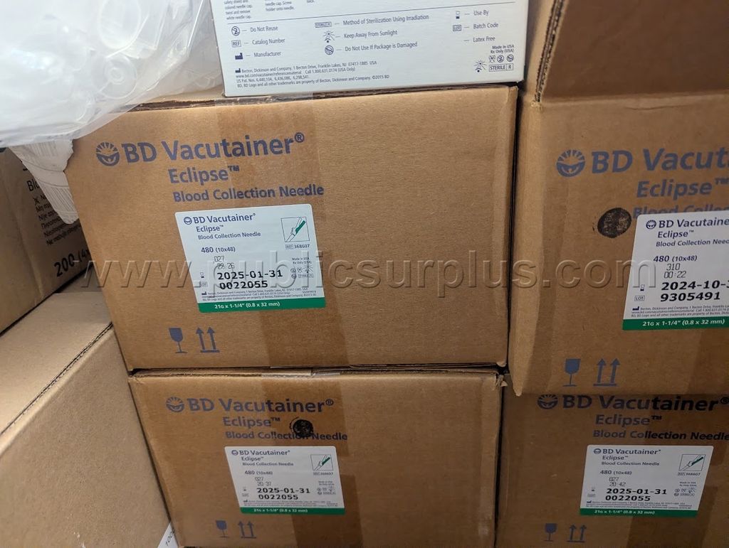BD Vacutainer Eclipse Blood Collection Needle LOT Q(9 cases, 480 per case) - photo 1