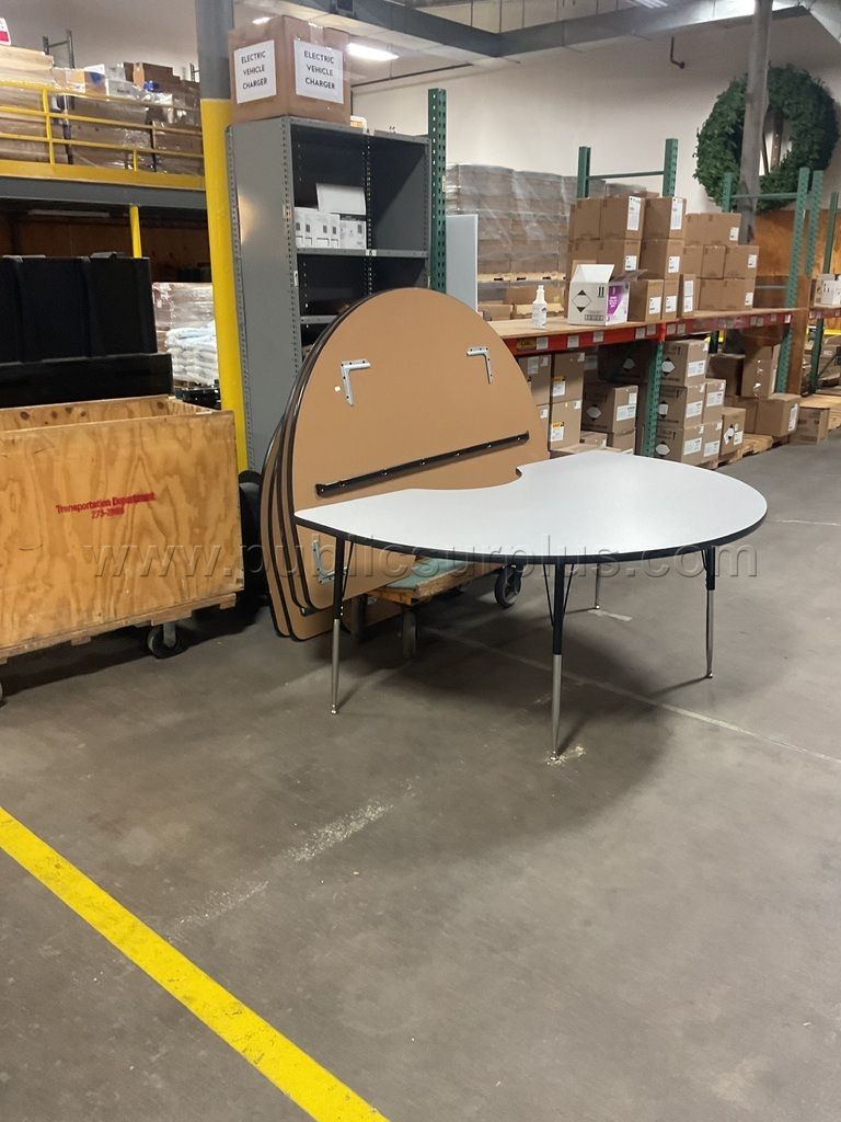 6-Half Round Tables Lot # 4950 - photo 1