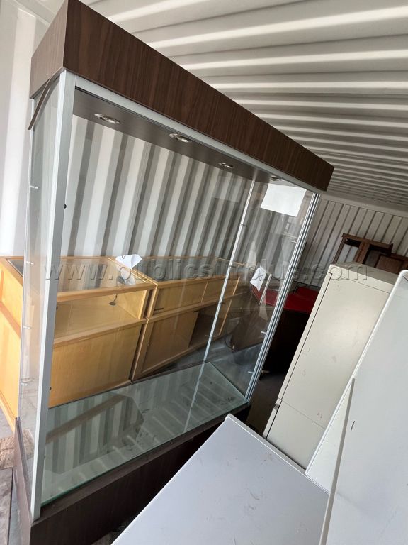 78"x48"x19" Glass Overhead Lighted Display Case - photo 1