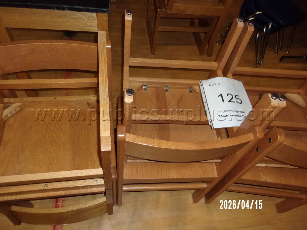 LOT #125 WOODEN CHAIRS - photo 1