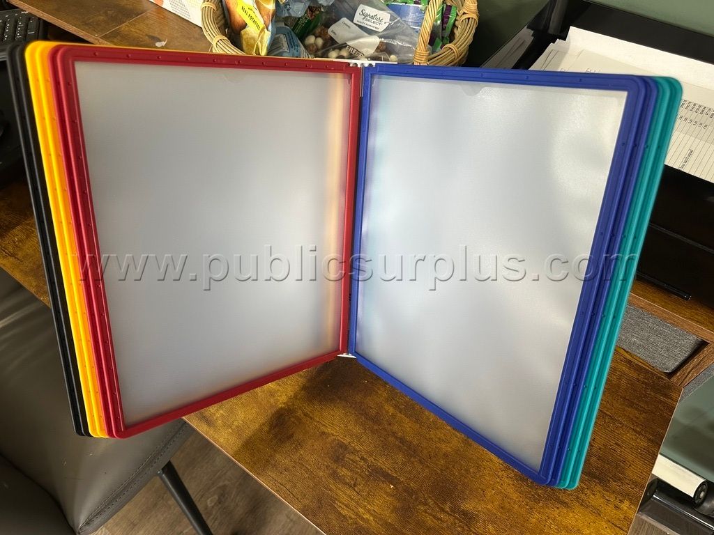 Heavy Duty 8.5x11 Flip Display Stand - 10 Panels - Metal Base Office Reference H - photo 1
