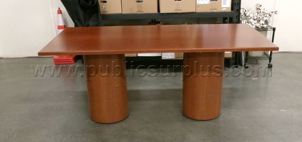 Table with Dual Pedestal Legs - photo 1