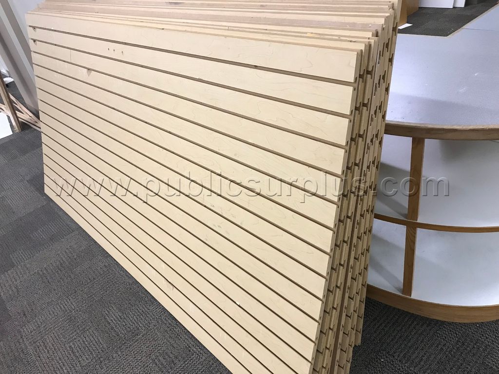 Melamine 8'x4' Retail Slatwall Panels (Qty: 11 Panels) - photo 1