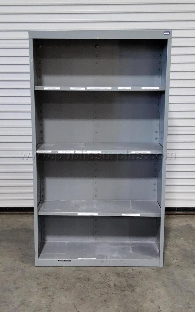 DARK GRAY METAL BOOKSHELF - photo 1