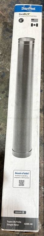 DuraVent 48" Single-Wall Black Pipe - C - photo 1