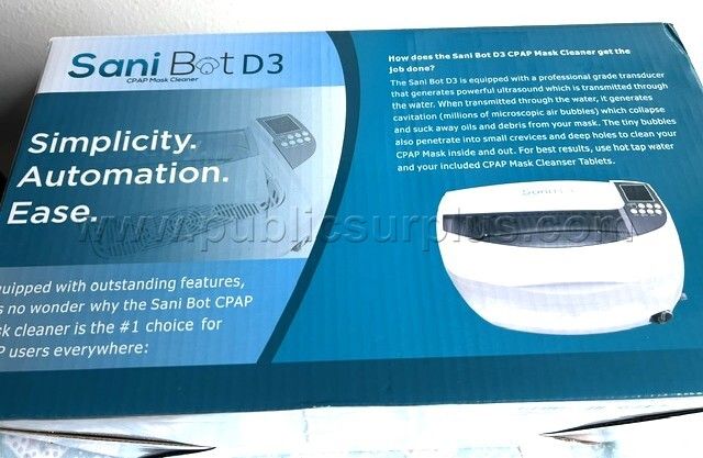 NEW SANI BOT D3 CPAP MASK CLEARNER IN OIRIGNAL BOX - photo 1