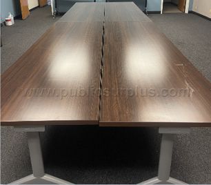 4 Allsteel Tables with wheels - photo 1