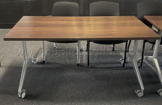 2 Allsteel Tables with wheels - photo 1