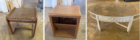 LOT 223  Misc tables x3 - photo 1
