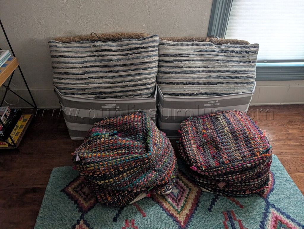 Assorted Floor Pillows with Totes - photo 1