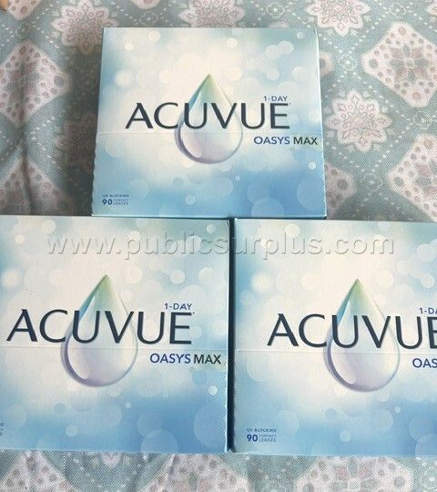 3 NEW PACKS OF 90 ACUVUE 1-DAY OASYS MAX CONTACT LENSES - photo 1