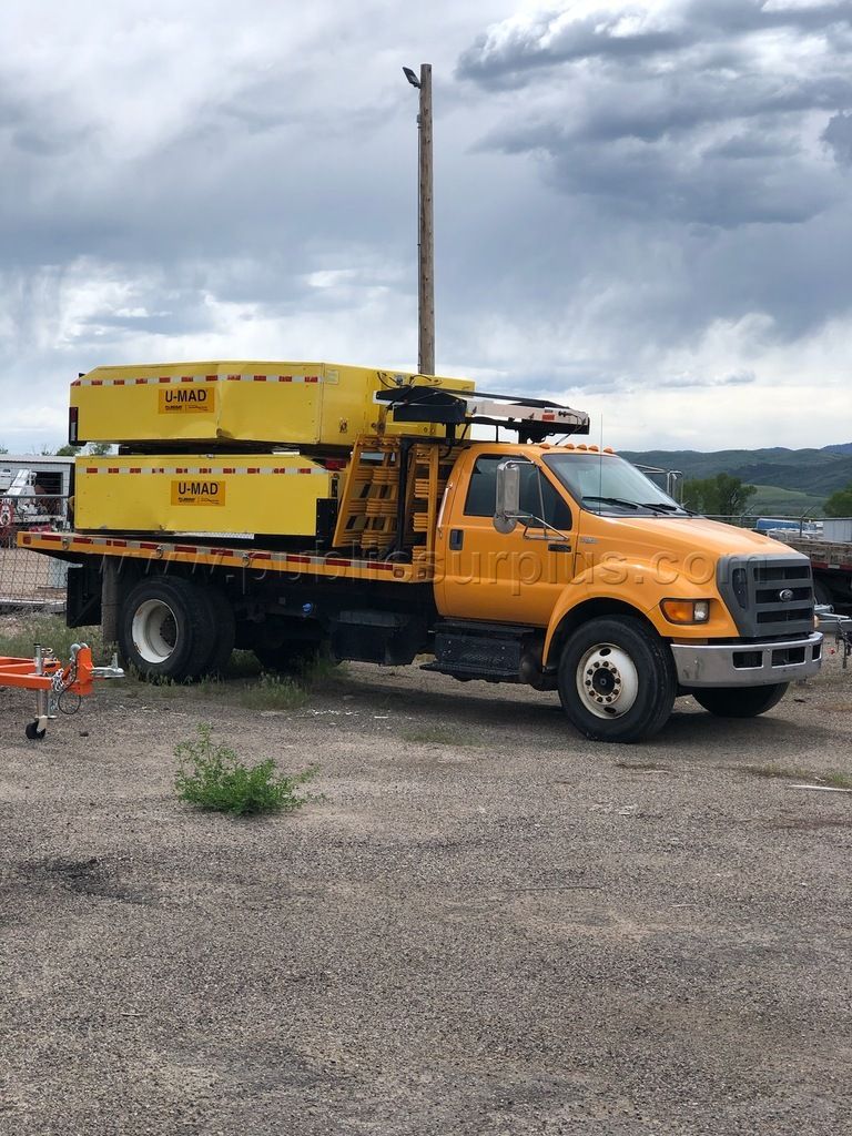 2013 FORD F650 W/16 FOOT STAKE BED, MESSAGE BOARD AND U-MAD TMAS (NEEDS REPAIR) - photo 1