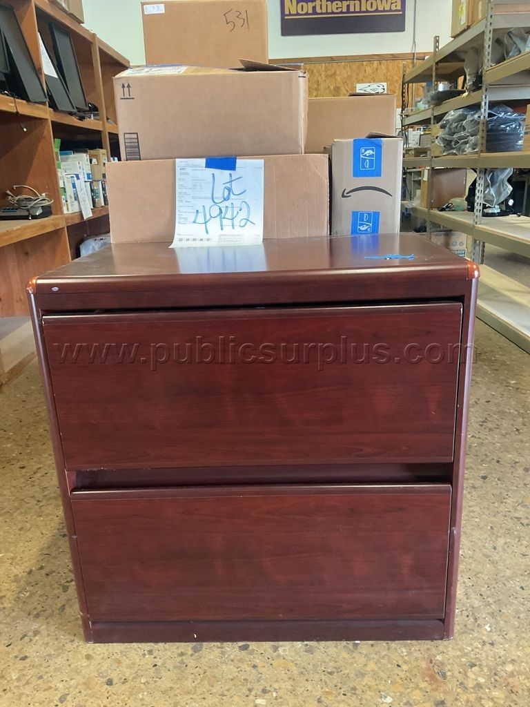 1-Wooden 2 Drawer Lateral File Cabinet Lot # 4967 - photo 1