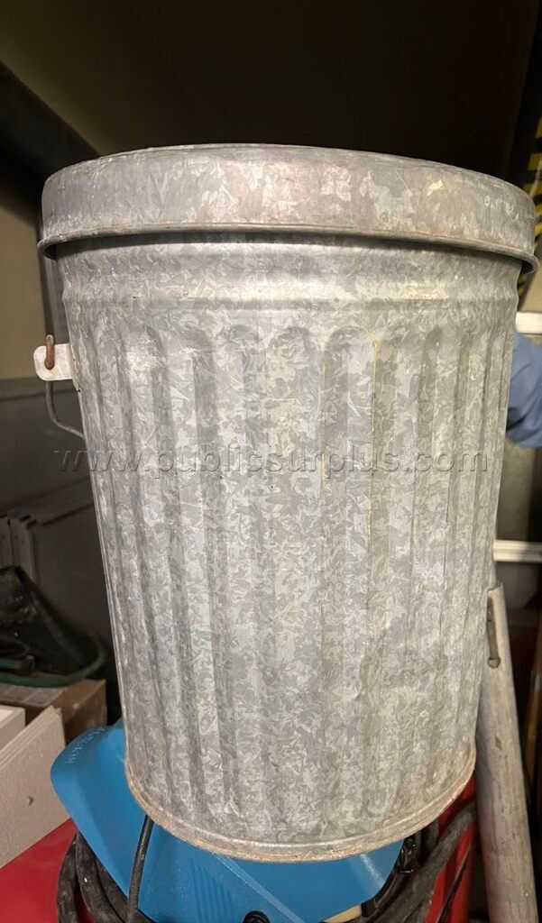 Galvanized Steel Trash Can with Lid (Heavy Duty) - photo 1