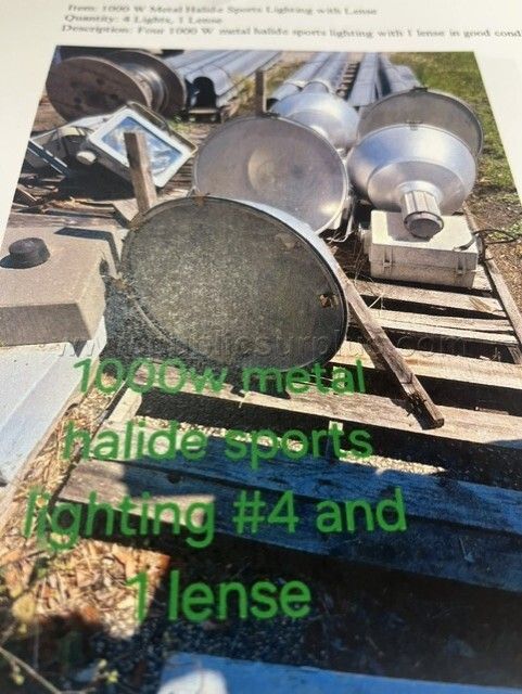 1000 W METAL HALIDE SPORTS LIGHT & 250 SODIUM BOX LIGHTS - photo 1