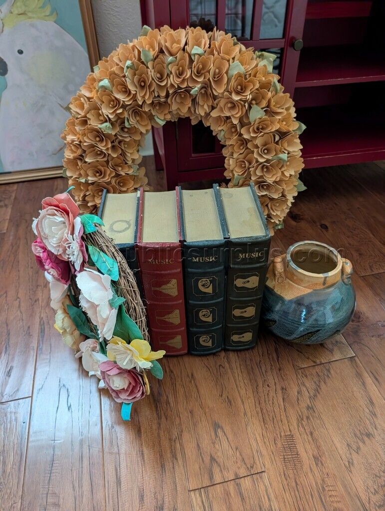 Assorted Decor (Wreaths, basket, pot) - photo 1