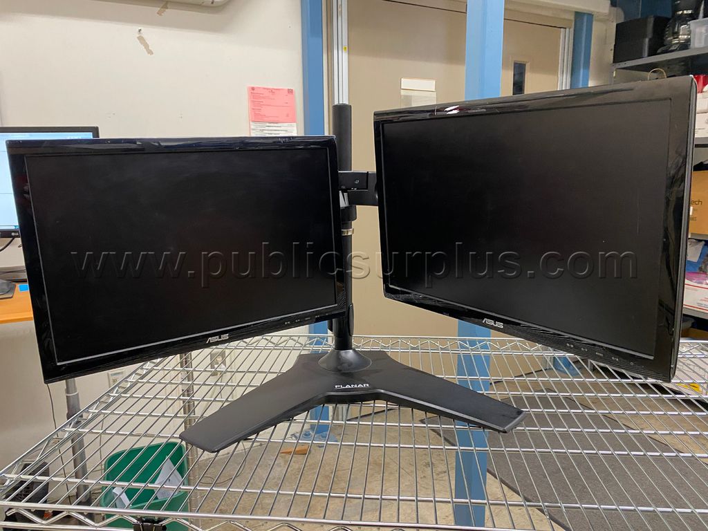 Dual Monitor Stand with 2 Asus Monitors - photo 1