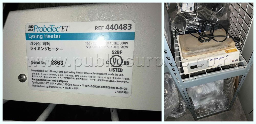 BD ProbeTec ET Lysing Heater (Model 440483) - photo 1
