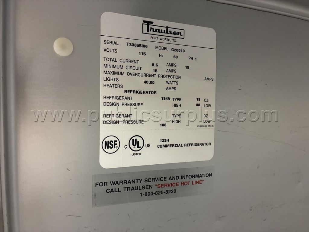 SN Traulsen 2 door refrigerator (2 of 2) - photo 1