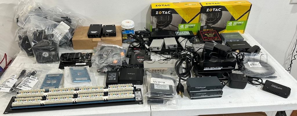 Misc. Lot of Electronics Computer Converters Adapters Graphics Cards Connectors+ - photo 1