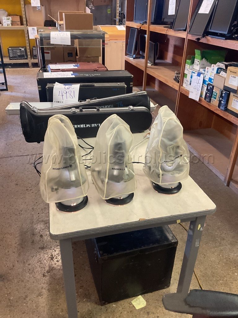 3-Bausch & Lomb Microscopes Lot # 4994 - photo 1
