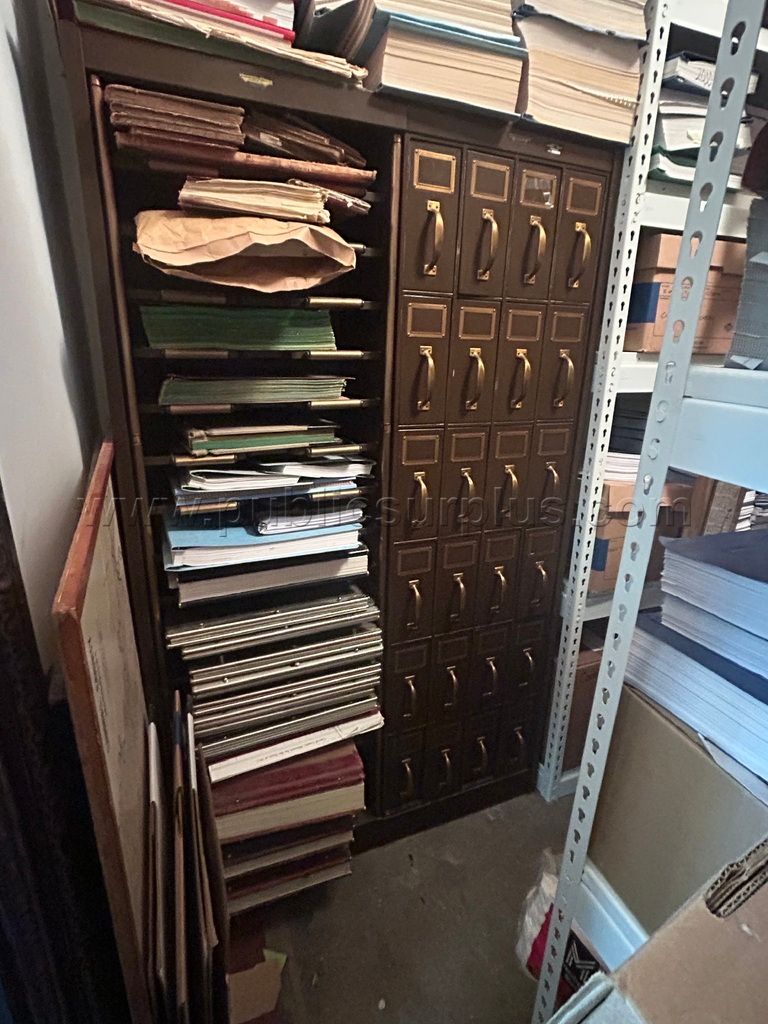 Antique Vertical Filing Cabinet - photo 1