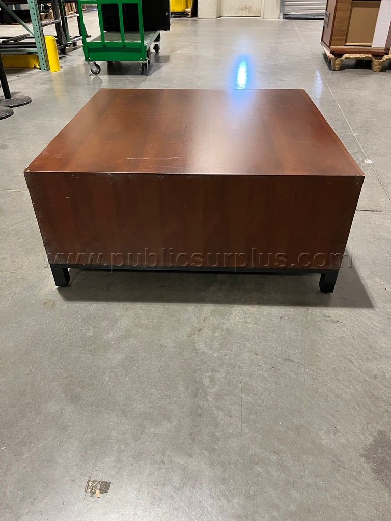 Wood Cube Shaped Coffee Table-EE5-DM - photo 1